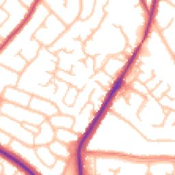 Daytime road noise heatmap for BR6 9SS