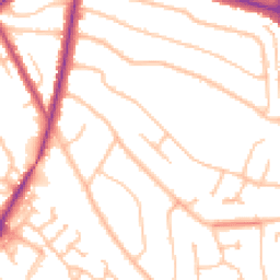 Daytime road noise heatmap for BR6 9ST