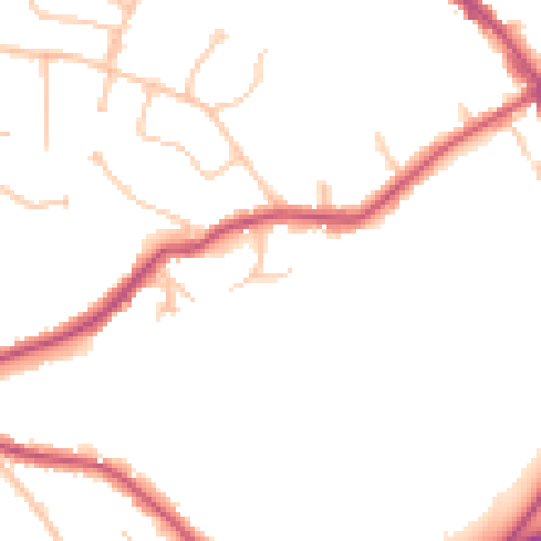 Daytime road noise heatmap for BR7 5DB