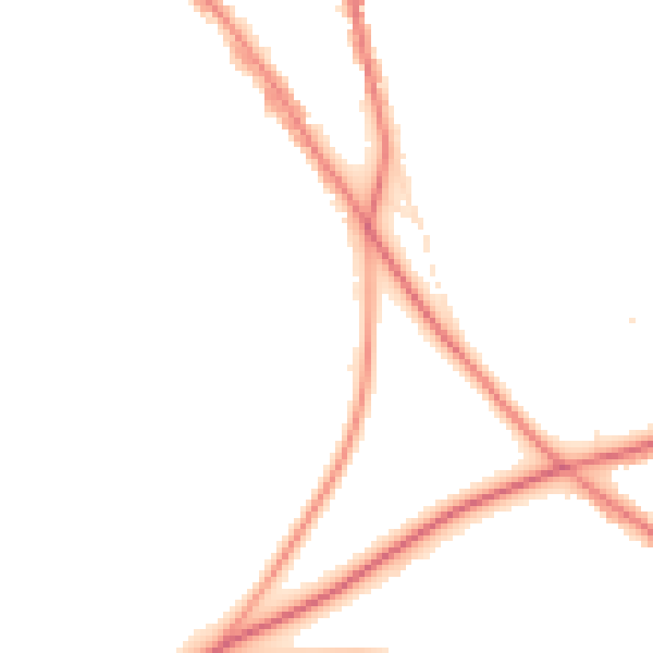 Night-time road noise heatmap for BR7 5LX