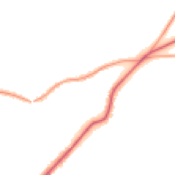 Night-time road noise heatmap for BR7 5NQ