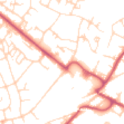 Daytime road noise heatmap for BR8 7AG