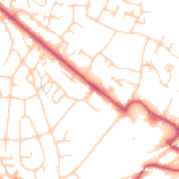 Daytime road noise heatmap for BR8 7AQ