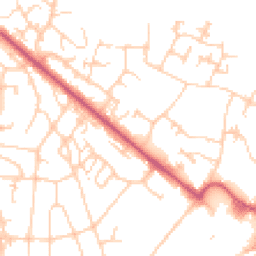 Daytime road noise heatmap for BR8 7AS