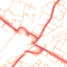 Daytime road noise heatmap for BR8 7AU