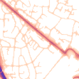 Daytime road noise heatmap for BR8 7AX
