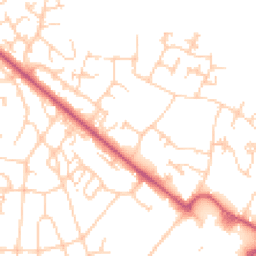 Daytime road noise heatmap for BR8 7BF