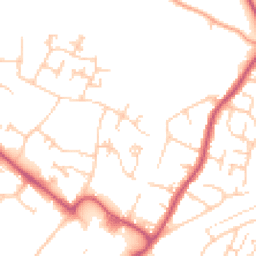 Daytime road noise heatmap for BR8 7BG
