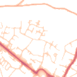 Daytime road noise heatmap for BR8 7BH