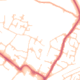 Daytime road noise heatmap for BR8 7BQ
