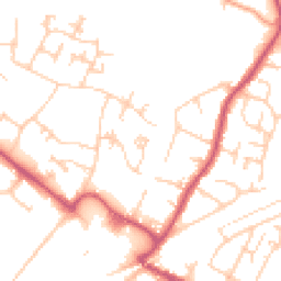 Daytime road noise heatmap for BR8 7FG