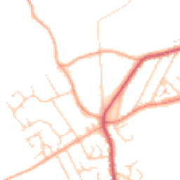 Daytime road noise heatmap for BR8 7FP