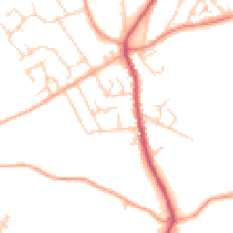 Daytime road noise heatmap for BR8 7LR