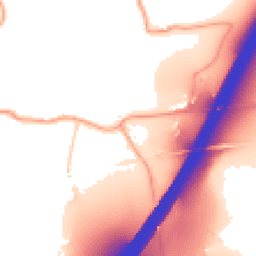 Daytime road noise heatmap for BR8 7PA