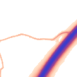 Daytime road noise heatmap for BR8 7PG