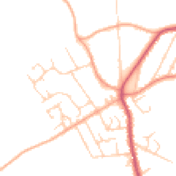 Daytime road noise heatmap for BR8 7RE