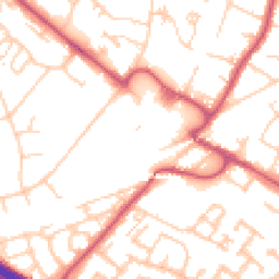 Daytime road noise heatmap for BR8 7UD