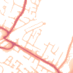 Daytime road noise heatmap for BR8 8AU