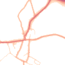 Daytime road noise heatmap for BR8 8JE
