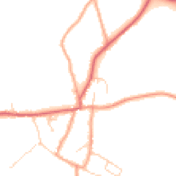 Daytime road noise heatmap for BR8 8JQ
