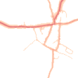 Daytime road noise heatmap for BR8 8LG