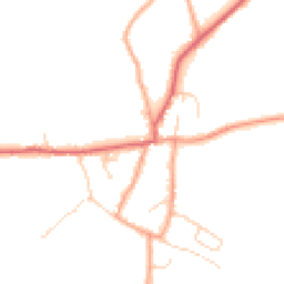 Daytime road noise heatmap for BR8 8LR