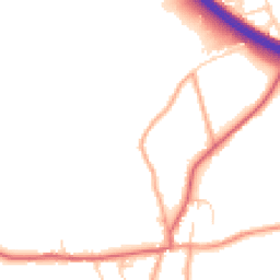 Daytime road noise heatmap for BR8 8LT