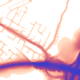 Daytime road noise heatmap for BR8 8TG