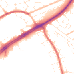 Daytime road noise heatmap for BS14 0AD