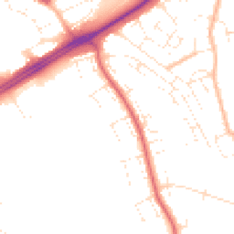 Daytime road noise heatmap for BS14 0AH