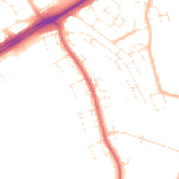 Daytime road noise heatmap for BS14 0AJ