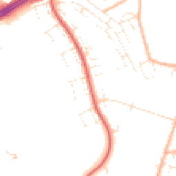 Daytime road noise heatmap for BS14 0AW