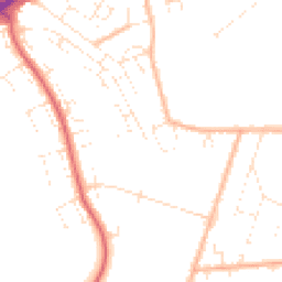 Daytime road noise heatmap for BS14 0AX