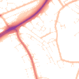 Daytime road noise heatmap for BS14 0BF