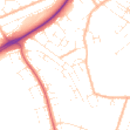 Daytime road noise heatmap for BS14 0BG