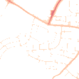Daytime road noise heatmap for BS14 0DR