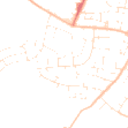 Daytime road noise heatmap for BS14 0ED