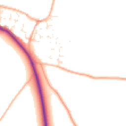 Daytime road noise heatmap for BS14 0FG
