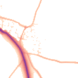 Daytime road noise heatmap for BS14 0FN