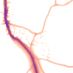 Daytime road noise heatmap for BS14 0FP