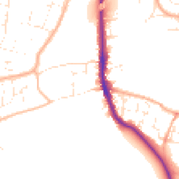 Daytime road noise heatmap for BS14 0PP