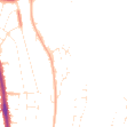 Daytime road noise heatmap for BS14 8AN
