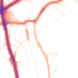 Daytime road noise heatmap for BS14 8BG