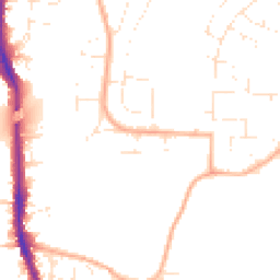 Daytime road noise heatmap for BS14 8HA