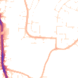 Daytime road noise heatmap for BS14 8HD