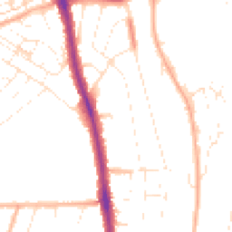 Daytime road noise heatmap for BS14 9BH