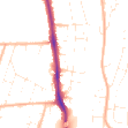 Daytime road noise heatmap for BS14 9HL