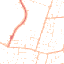 Daytime road noise heatmap for BS14 9QR