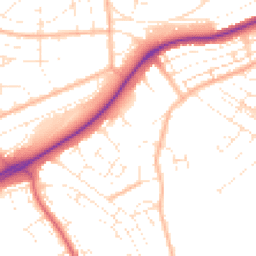 Daytime road noise heatmap for BS14 9TP