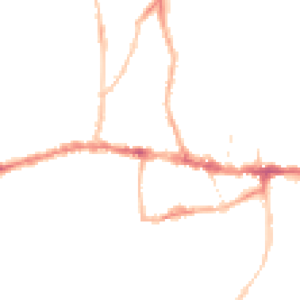 Night-time road noise heatmap for BS15 1AD